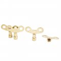 Square Hole Water Tap Faucet Key Knob Switch 6mm X 4pcs Gold Tone 