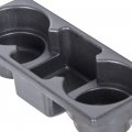 Kuafu Center Mini Cup Holder Console Compatible With 2006-2022 Dodge Charger Police Upholstered Black