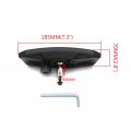 Utv Rearview Center Mirror Adjustable Wide Convex For 2017 2018 2019 2020 Can Am Maverick X3 Max R Windshield Mount Black With