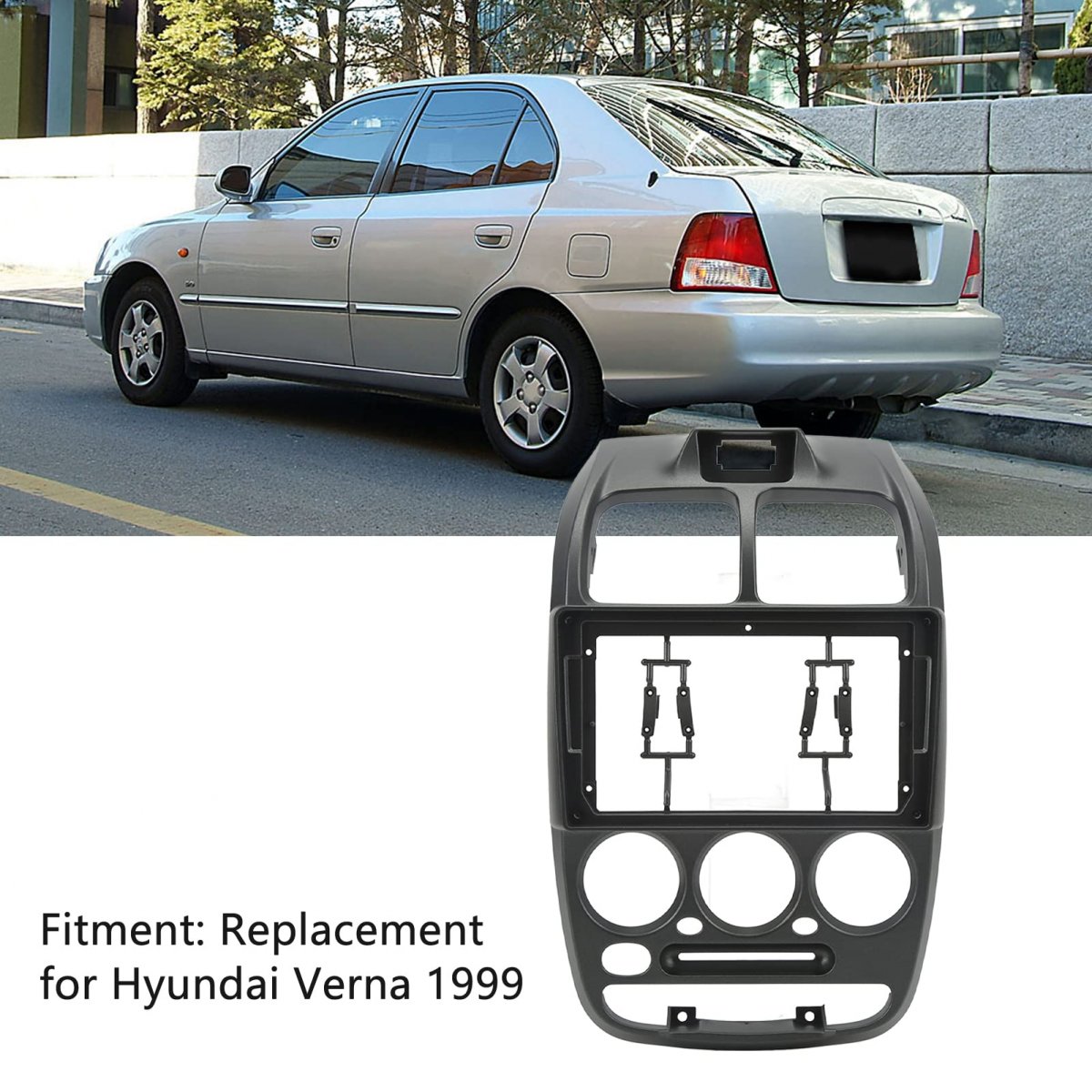 9in Car Radio Fascia Navigation Panel Frame Installation Dashboard Gps Replacement For Hyundai Verna 1999