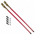 Caltric Snow Plow Blade Guide Markers 27 Bolt On Compatible With Boss Western 62265 Bax00005