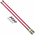 Caltric Snow Plow Blade Guide Markers 27 Bolt On Compatible With Boss Western 62265 Bax00005