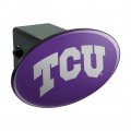 Tcu Primary Logo Oval Tow Trailer Hitch Cover Plug Insert