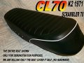 New Replacement Seat Cover Fits Cl70 K2 Honda Cl 70 1971 035