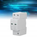 Distribution Box Voltage Arrester Resisting Fireproof Pc Material 60ka White Protection Device For Factory Household 2p 275v