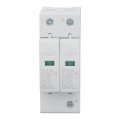Distribution Box Voltage Arrester Resisting Fireproof Pc Material 60ka White Protection Device For Factory Household 2p 275v
