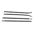 Car Door Window Weatherstrip Windproof Water Decorative For I30 2008 To 2011 Made From Abs And Rubber Material With Precise
