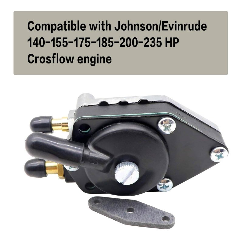 438559 Outboard Fuel Pump With Gasket Replacement Fit For Johnson 25 35 50 65 70 75 85 88 90 100 105 115 135 140 Hp 385784