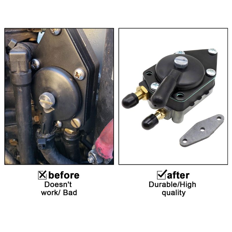 438559 Outboard Fuel Pump With Gasket Replacement Fit For Johnson 25 35 50 65 70 75 85 88 90 100 105 115 135 140 Hp 385784