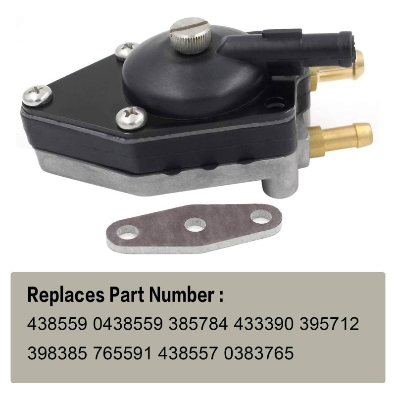 438559 Outboard Fuel Pump With Gasket Replacement Fit For Johnson 25 35 50 65 70 75 85 88 90 100 105 115 135 140 Hp 385784