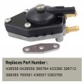 438559 Outboard Fuel Pump With Gasket Replacement Fit For Johnson 25 35 50 65 70 75 85 88 90 100 105 115 135 140 Hp 385784