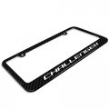 Ipick Image Made For Dodge Challenger Black Real 3k Carbon Fiber Glossy Finish License Plate Frame
