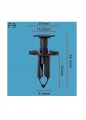 Autobahn88 Push-on Clip Compatible With Ford Fiesta Mondeo Oem W704433s300 Pack Of 20