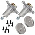 Caltric 2 Spindle Assembly Pulley Compatible With Husqvarna Gth2648 2654 T 2554 Xpa Xpb Gth26 K 54t