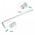 Uxcell 6mm Ball End Hex Key Wrench L Shaped Long Arm Cr-v Repairing Tool