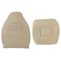 Synthetic Leather Seat Cover For 1992-1996 Ford Bronco Med Mocha Tan Driver Passenger Top Side Bottom 