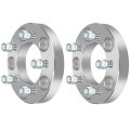 2x 1in 5 To 5x4 5 87 1mm Cb Wheel Spacers Adapters Bolt On 12x1 5 Studs W 20 Lug Nuts 