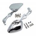 Hongk- Running Mirror Compatible With Suzuki Gsxr600 750 1000 1100 Hayaba Flame Style Chromed B01bn0e6r8