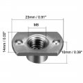 Uxcell Weld Nuts M8 Tab Base Unc Carbon Steel Machine Screw 2 Projection Grey 25pcs