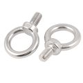 A11102500ux0167 Lifting Eye Bolt M10 X 15mm Male Thread 304 Stainless Steel For Hanging Pack Of 2 Silver Tone 