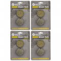 Niche Brake Pad Set For Arctic Cat Cougar Bearcat Panther 440 550 Prowler 0702-264 Rear Organic 4 Pack