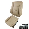 2pcs Tan Seat Cover Driver Side Bottom And Top Leather Replacement For 1998-2007 Land Cruiser Base Sport Utility 4-door 