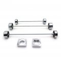 Hongk- Fork Axle Caps Covers Compatible With 2006-2007 Suzuki Gsxr 600 750 2005-2008 Gsx-r 1000 Chr B01c0swijk