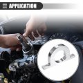 Motoforti Steering 2 Hole Brushed Underdash Mount Column Keyed No Drop For Chevrolet Metal Silver Tone