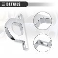 Motoforti Steering 2 Hole Brushed Underdash Mount Column Keyed No Drop For Chevrolet Metal Silver Tone