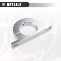 Motoforti Steering 2 Hole Brushed Underdash Mount Column Keyed No Drop For Chevrolet Metal Silver Tone