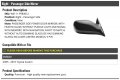 Right Passenger Side Power Mirror Paint To Match With Heated Glass And Memory Without Puddle Light Turn Signal Auto Dimming