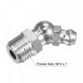 Uxcell 304 Stainless Steel 45 Degree Grease Fitting M10 X 1mm Thread Hydraulic Accessories 5pcs