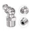 Uxcell 304 Stainless Steel 45 Degree Grease Fitting M10 X 1mm Thread Hydraulic Accessories 5pcs