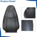 4 Pcs Seat Covers Dark Gray Synthetic Leather Front Driver And Passenger Bottom Lean Back Replacement For Express Savana 1500