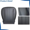 4 Pcs Seat Covers Dark Gray Synthetic Leather Front Driver And Passenger Bottom Lean Back Replacement For Express Savana 1500