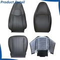 4 Pcs Seat Covers Dark Gray Synthetic Leather Front Driver And Passenger Bottom Lean Back Replacement For Express Savana 1500