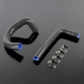 Silicone Radiator Hose And Clamps Kit For Chevy Ii Nova V8 L6 Mt 62 67 66 Black 3 Ply Nylon Reinforced High Temperature Coolant 