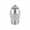Uxcell Flared Tube Fitting Union G1 8 X 6mm Od Reusable Hydraulic Straight Hose End Male Fittings 10pcs