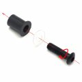 Windshield Bolts Screw Nuts Kit For Suzuki Yamaha Kawasaki Ducati M5 X 15mm Anodized Aluminum Alloy Black 10 Pieces With Well 