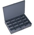 Durham 113-95-ind Gray Cold Rolled Steel Individual Large Scoop Box 18 Width X 3 Height 12 Depth 16 Compartment 