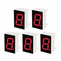 Common Anode 10 Pin 1 Bit 7 Segment Display 75 X 31 Inch 0 5 Red Led Digital Tube 5pcs 