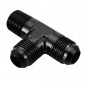 Ac Performance Aluminum Fuel Fitting Flare Tee -10 An Male To 2 Npt On Run Adapter Union T Black X 10an 1 