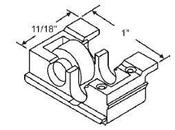 Window Roller Assembly Nylon Wheel 17 32 Diameter Package