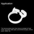 Uxcell Double Gripping Nylon Hose Clamps 8pcs 27 4-29 4mm Adjustable Snap Grip Plastic Clamp For Fuel Line Hoses Plumbing