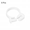Uxcell Double Gripping Nylon Hose Clamps 8pcs 27 4-29 4mm Adjustable Snap Grip Plastic Clamp For Fuel Line Hoses Plumbing