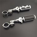 Hongk- Chrome Short Angled Adjustable Peg Mounting Kit Eagle Style Footrest Compatible With V-star Roadstar Suzuki Boulevard 1