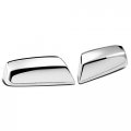 Replacement For Chevy Silverado Gmc Sierra Pair Of Exterior Side Door Top Half Mirror Covers Chrome