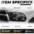 Headlight Assembly For 2009 To 2018 Dodge Ram 1500 2500 3500 4500 5500 Black Housing Clear Lens Driver And Passenger Side Pair