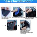 Xyhgm For Subaru Crosstrek 2024 2025 Exterior Accessories Sporty Car Rear Side Window Louvers Air Vent Scoop Shades Cover Trim