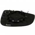 Ocpty Left Driver Side Exterior Mirror Glass View Fit For 2012 V W Passat Usa W Heated Crome Flat Outside Replacement